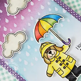 Sunny Studio Stamps: Rain Showers Rain or Shine Valentine's Day Themed Card by Lexa Levana