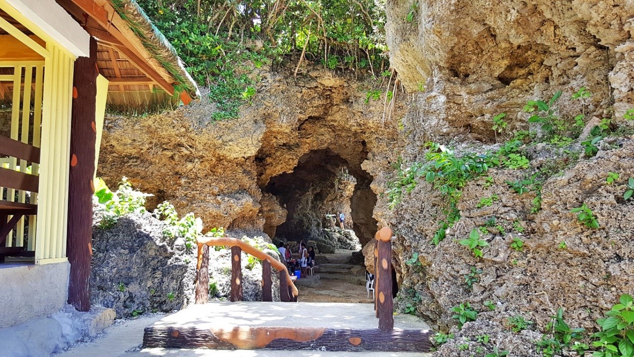 the cave-like picnic areas of Canhugas Nature Park in Hernani Eastern Samar