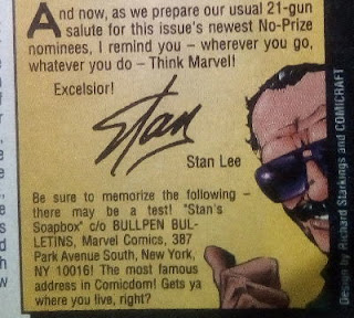 Stan Lee excelsior message in comics