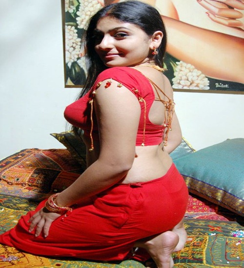 Tamil Actress Monica in Red Sedicute Saree