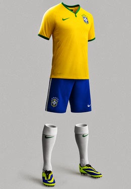 uniforme da seleção brasileira 2014 kit camisa short meião