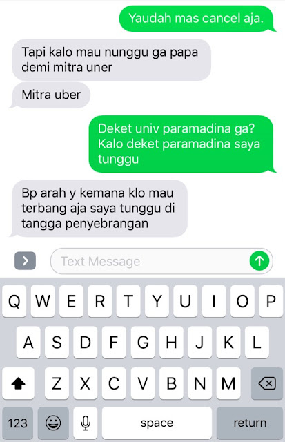 10 Chat Lucu Ojek Online dengan Penumpang Ini Bikin 