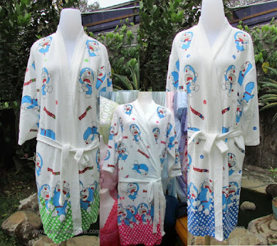 handuk kimono karakter doraemon yang sangat lucu dan keren