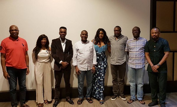 Otedola and Dangote attend Omotola's Alter Ego movie private screening