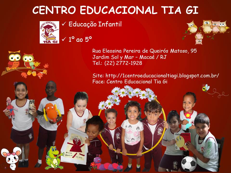 Novo blog do Centro Educacional Tia Gi