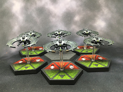 Necron Doom Scythes and Night Scythes for Aeronautica Imperialis