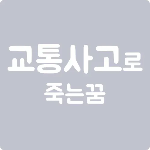 교통사고로 죽는 꿈