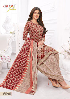 Aarvi Fashion Special Patiyala Cotton Dress Material Collection Exporter And Wholesaler