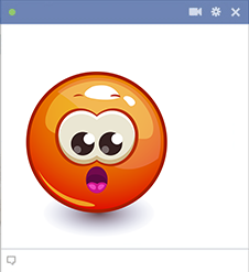 Orange Facebook Emoji