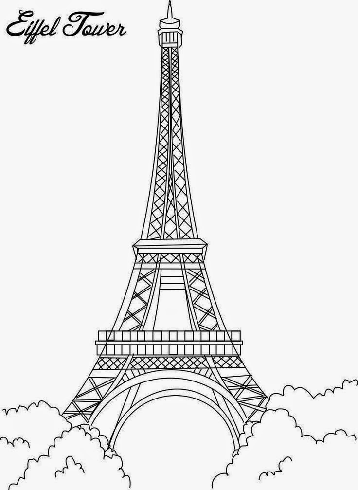 82 Terbaru Sketsa Pemandangan Menara  Eiffel  Gambar 