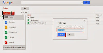 Membuat Folder Baru di Google Drive