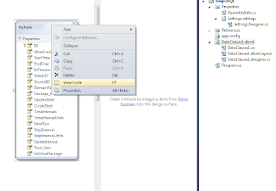 Linq to SQL DataClasses1.dbml view code