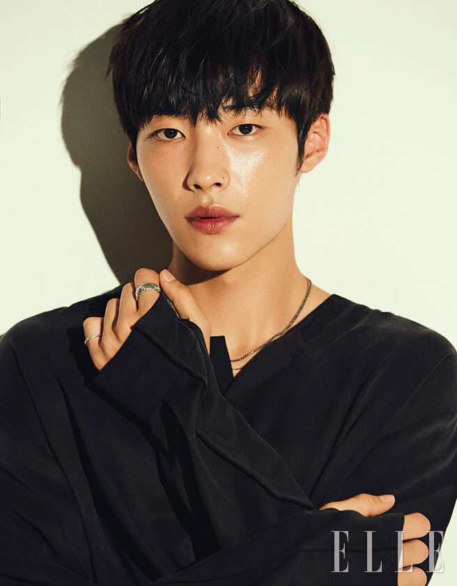 Black is Woo Do Hwan's Color in a Photo Shoot for Elle 