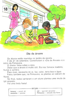 Leitura antiga para alfabetização