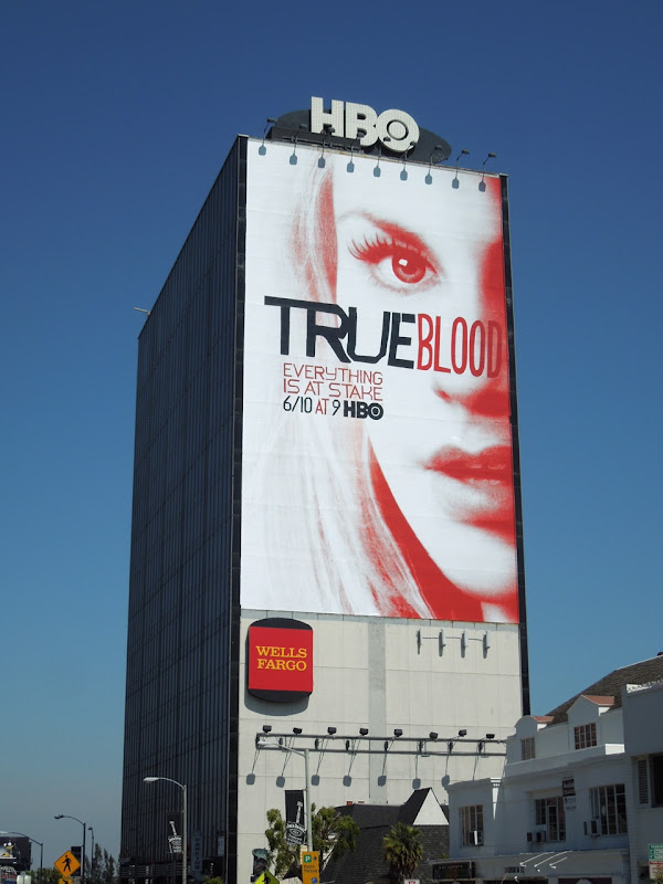 Giant True Blood season 5 billboard Sunset Strip