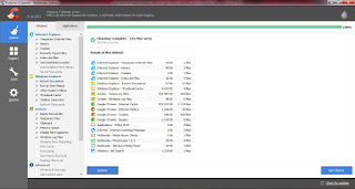 Hasil Proses Pemindaian Aplikasi Ccleaner