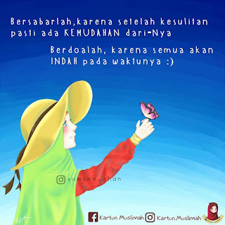 gambar kartun wanita bercadar berhijab syar'i samping belakang depan belakang romantis