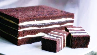 Kek Lapis Kukus Keju Brownies