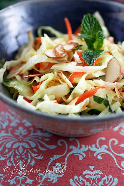 Warm winter coleslaw with chili lime dressing