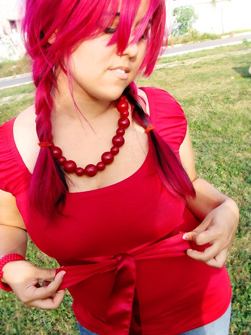 short scene hair fashion pink