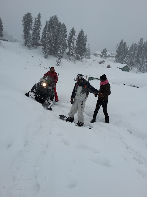 Snowbike in Gulmarg Kashmir