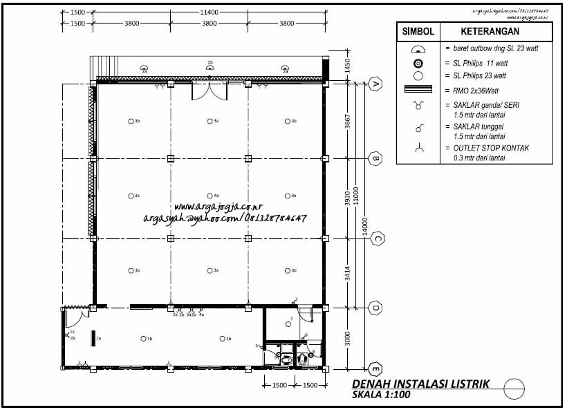 Desain Minimarket Tumbuh Dengan Luas Bangunan 180 m2 