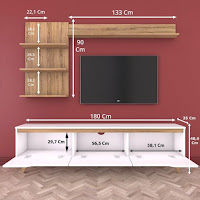 Muebles de madera para la TV con planos