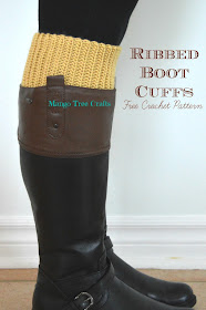 Boot cuffs crochet pattern