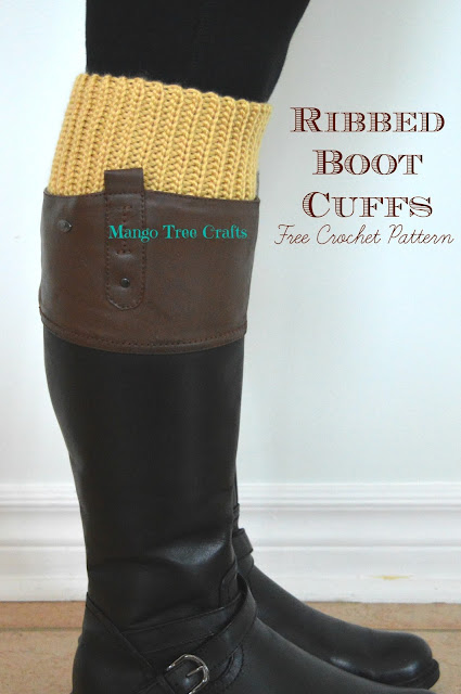 Boot cuffs crochet pattern