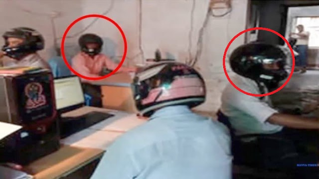 Karyawan di Kantor Ini Wajib Pakai Helm Saat Bekerja, Alasannya Bikin Sedih!! 