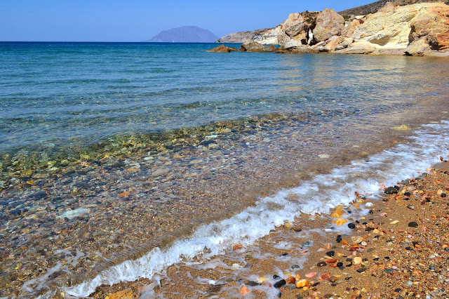 St John beach Milos island 