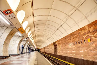 Metrostation Andel in Prag