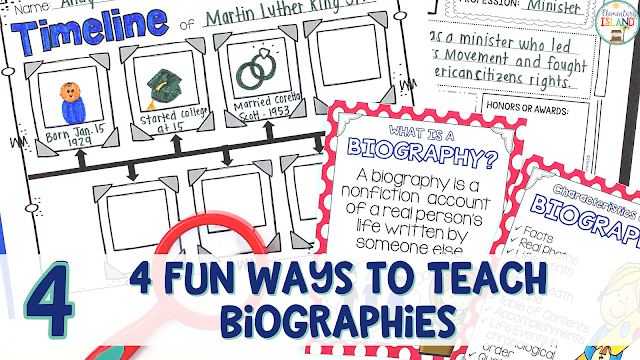 Looking for fun and easy ways to teach biographies in your classroom this year? These amazing activities will help your students get the most out of learning about biographies.