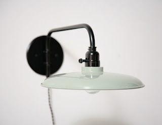 A Minty Green Lamp from Amsterdam Modern by Julie Carlson