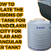 The Ultimate Guide to Calculating Water Tank Dimensions: Circular and Rectangular Tanks for 4 Lakh and 10 Lakh Capacities