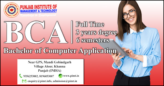 Top BCA College in Punjab - BCA Course | PIMT