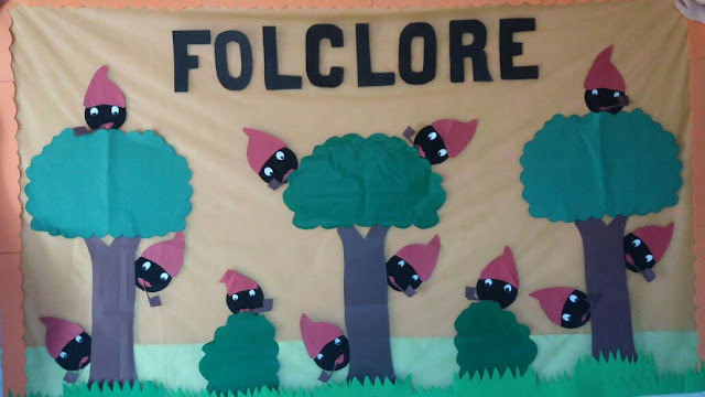 Painel Folclórico Sacizinhos na Floresta