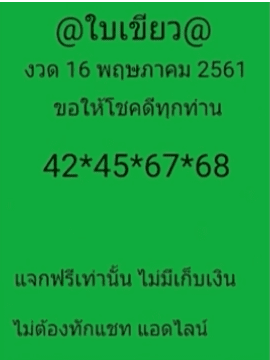 Thailand Lottery Facebook 123