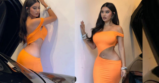 Janet Guzman Displays Her Incredible Figure In A Fine And Flattering Body-con dress