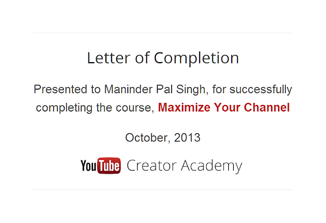 YouTube Creator Certification