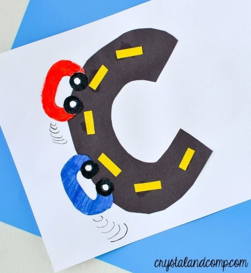 c is for car alphabet craft