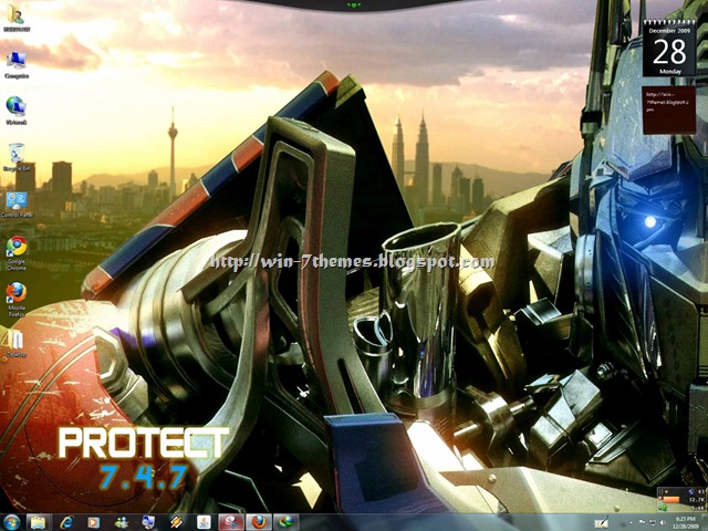 wallpaper themes for windows 7. Transformers theme for windows