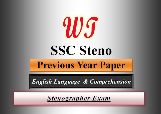 SSC Stenographer English Language and Comprehension Previous Year Questions