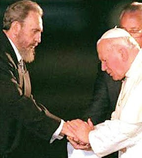 Pope John Paul II and Fidel Castro
