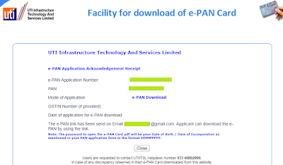 Download Your e-PAN Card