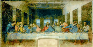 karya mural last supper leonardo da vinci