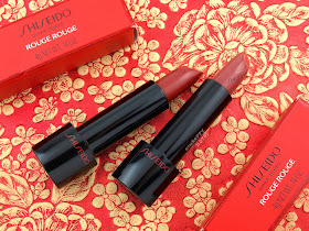 Shiseido Rouge Rouge Lipstick | Crushed Rose & Real Ruby: Review and Swatches