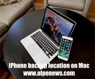 iPhone backup location on Mac