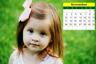 Cue Baby Desktop Calendar 2013