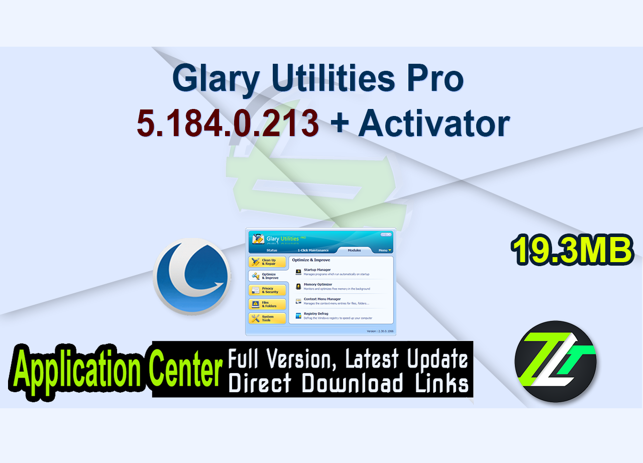 Glary Utilities Pro 5.184.0.213 + Activator